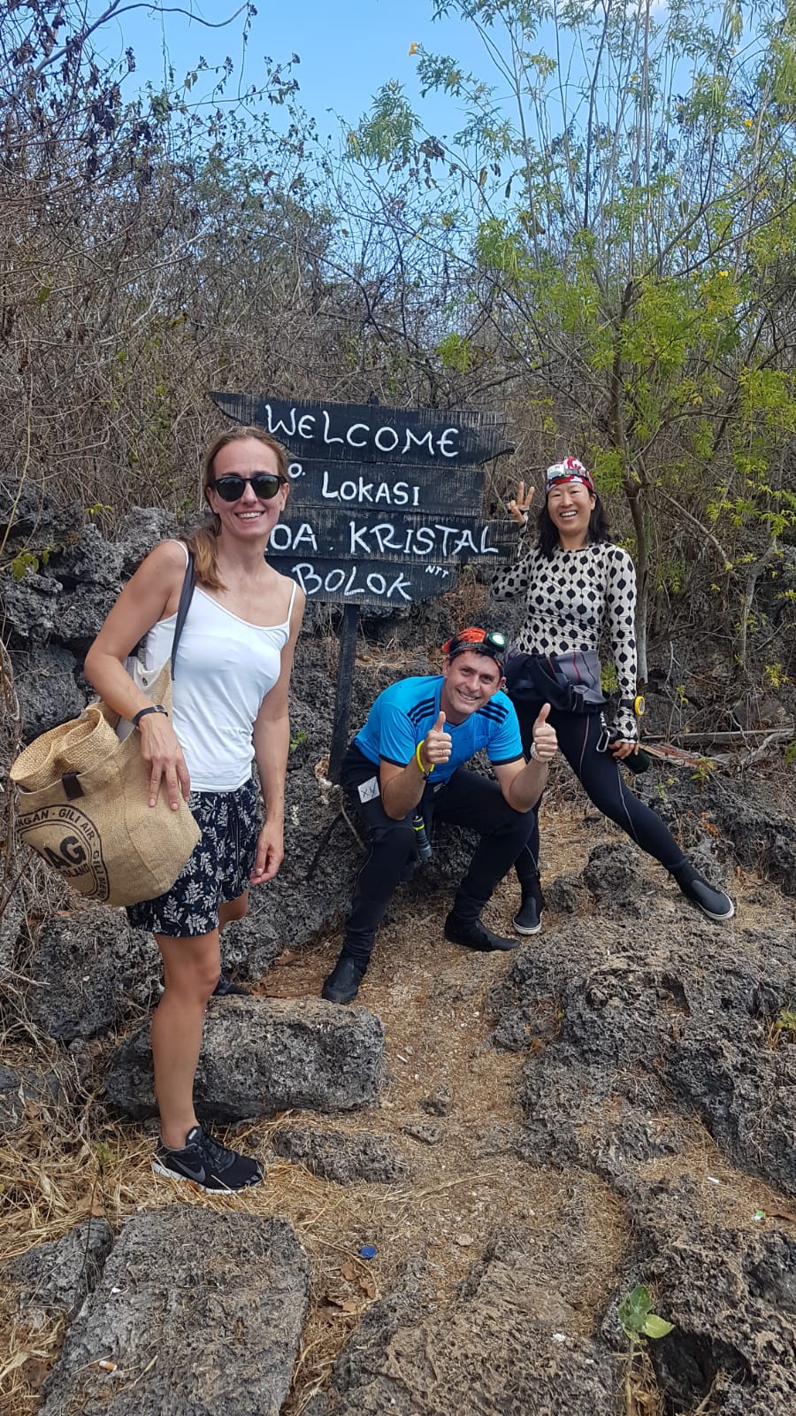 kristal cave welcome sign in kupang