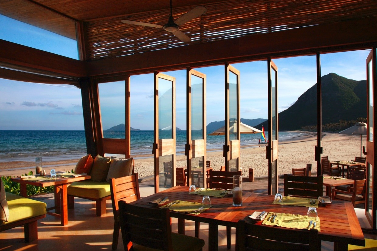 Review of Six Senses Con Dao resort - by the beach restaurant
