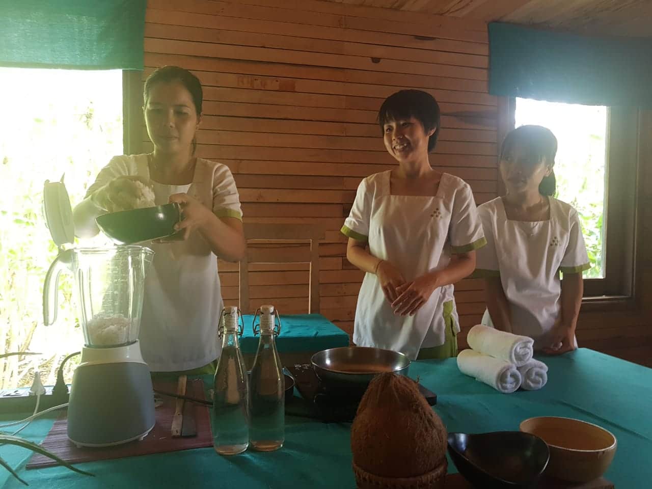 Review of Six Senses Con Dao resort - coconut oil making class