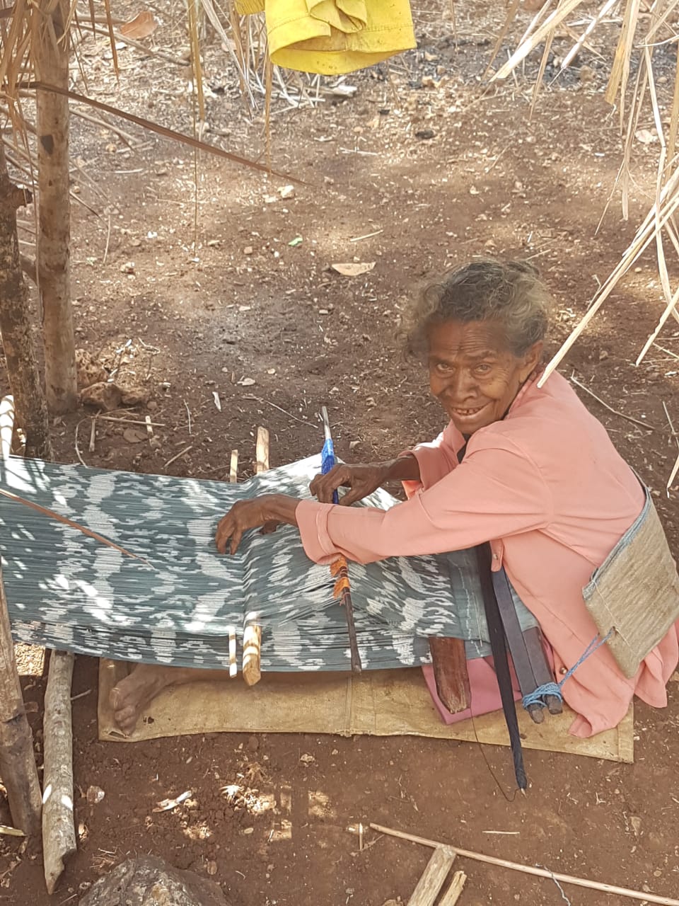 Ikat weaving in West Timor