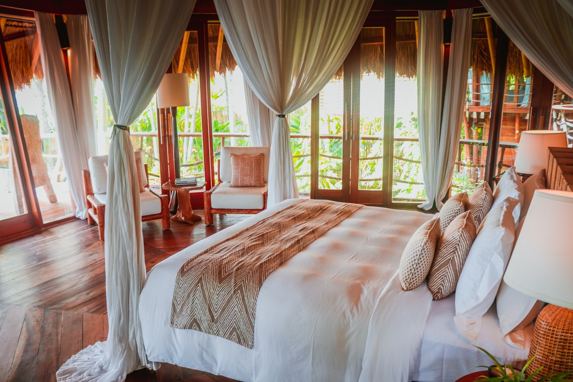 Nihi Sumba review - the bedroom at tree-house villa