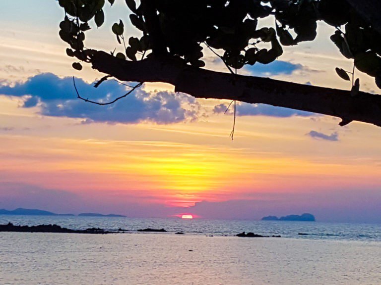 koh jum beach villas review the beach at sunset