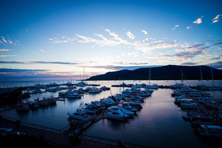 Exploring the great barrier reef from the Shangri-La Cairns, Australia Cairns Shangri-La view from the room
