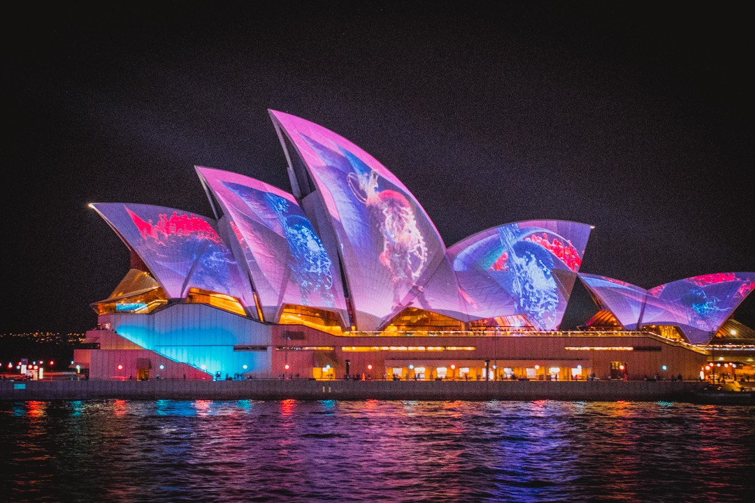Sydney Vivid festival opera house