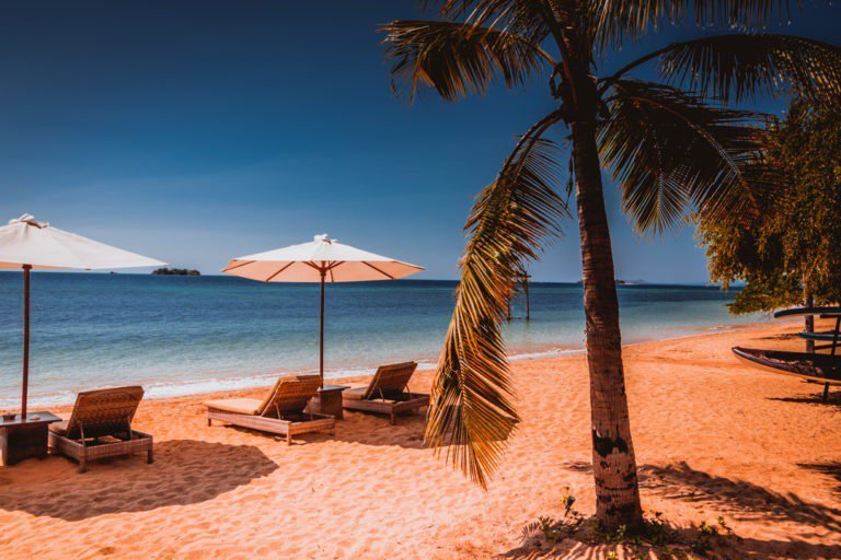 The Seraya hotel beach