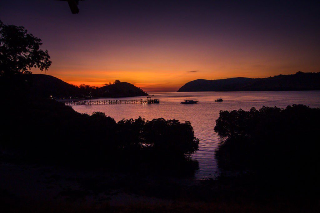 The Seraya hotel sunset