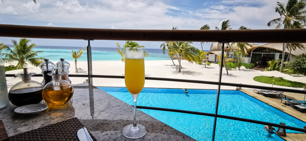 Maldives Maafushivaru resort review all inclusive drinks