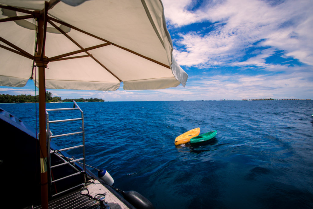 ScubaSpa liveaboard review Maldives kayak