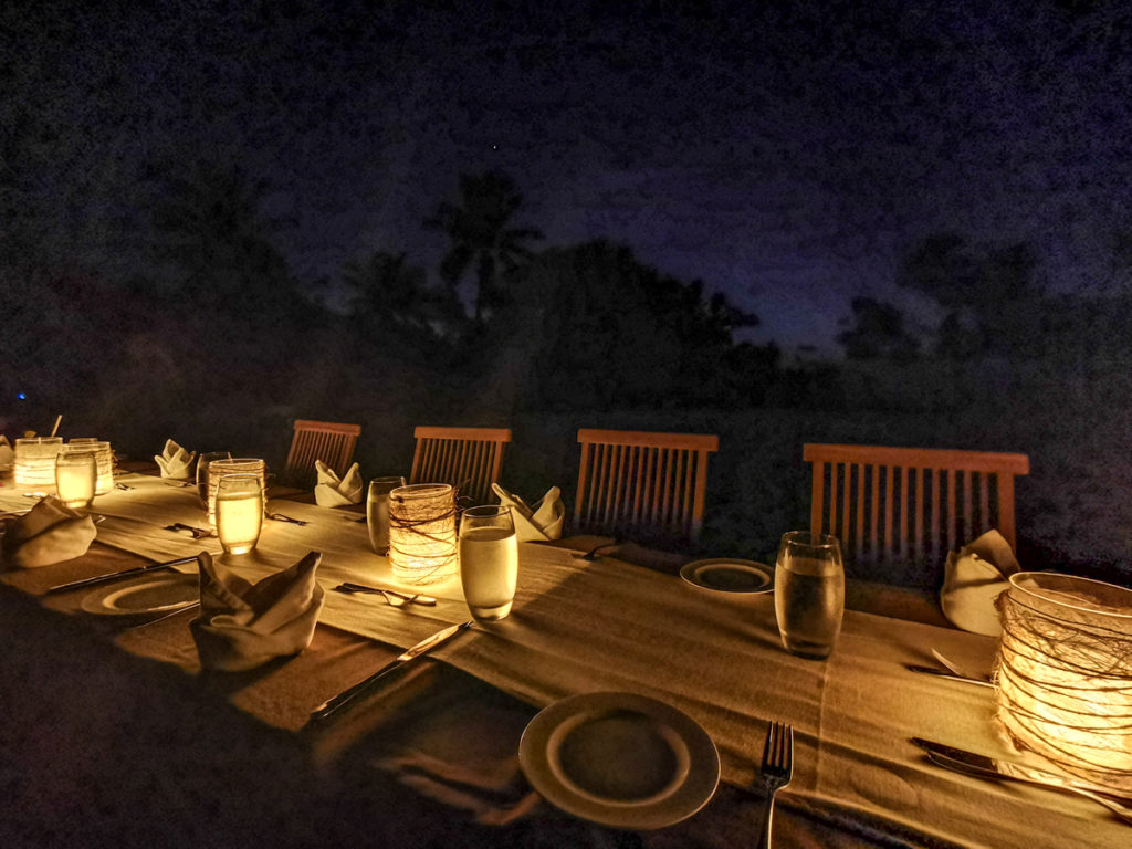 ScubaSpa liveaboard review Maldives beach diner 