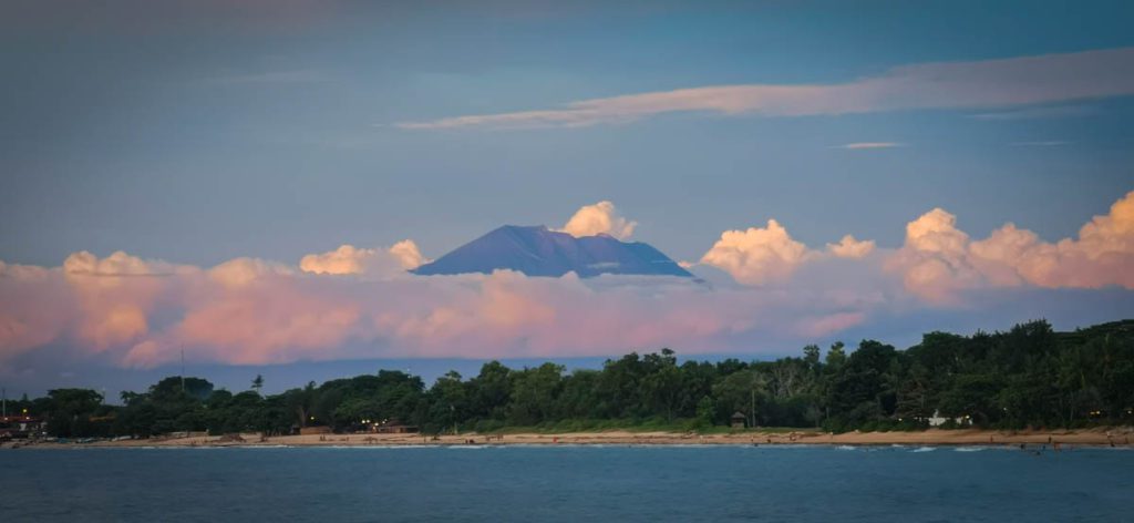 Four Seasons Bali Jimbaran review view on the volcanos