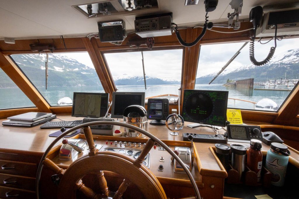 sea star yacht small cruise to Alaska bridge