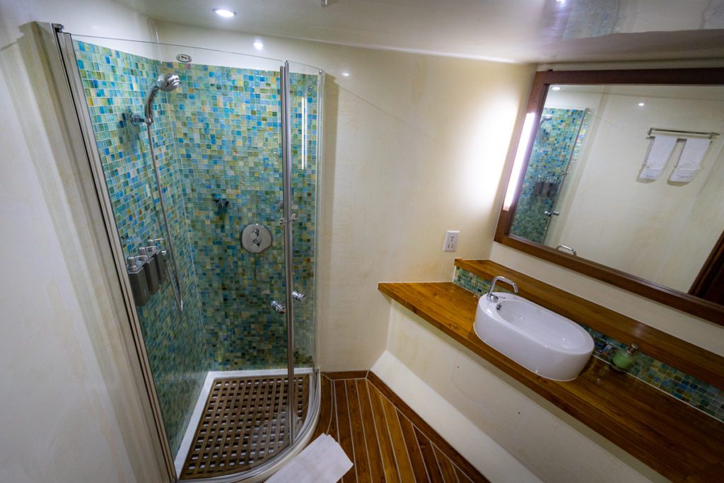 Scubaspa liveaboard review manta suite bathroom
