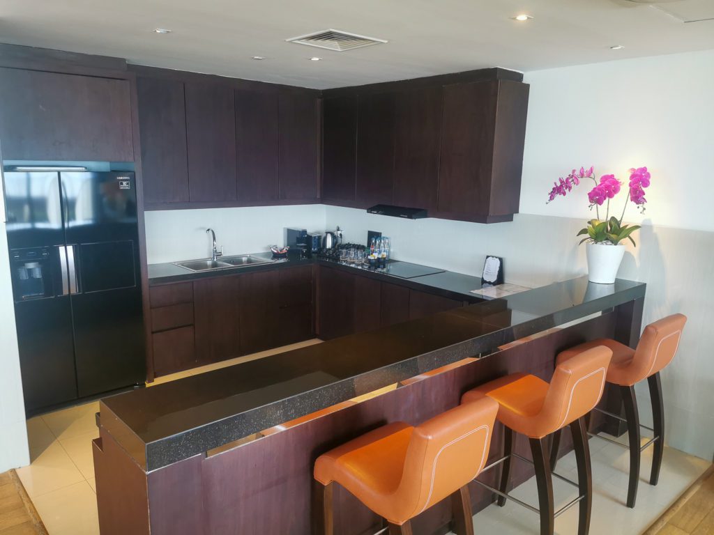 Double six luxury resort review 66 suites kitchen