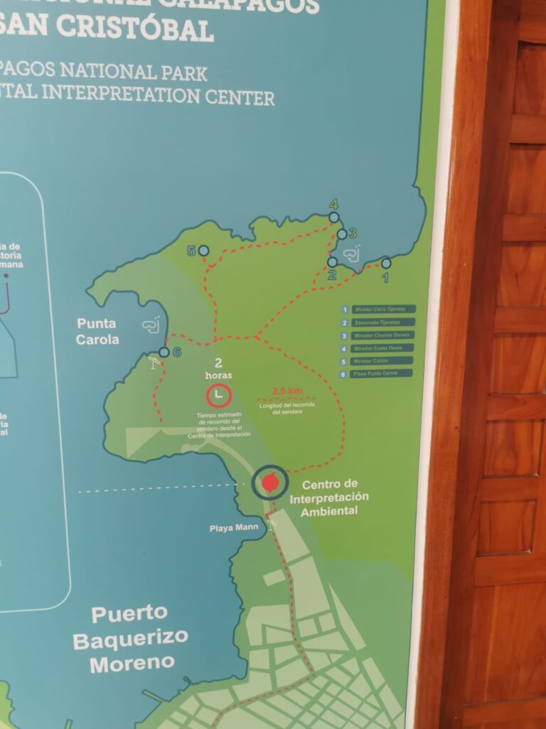 map hike santa cruz galapagos 