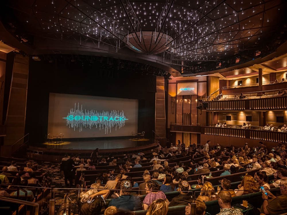 Audience in the Celebrity Theatre on Celebrity Constellation