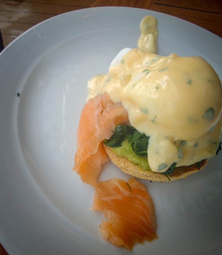 Eggs Benedict served at breakfast on Celebrity Constellation