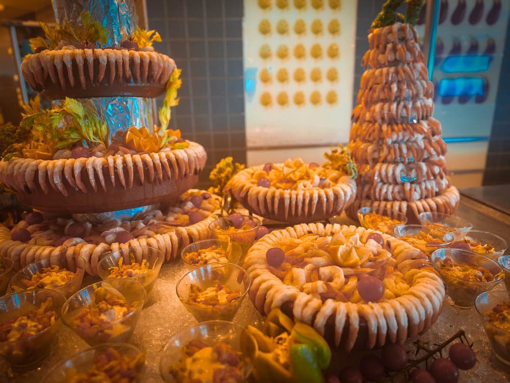 Dessert counter in the Oceanview Cafe on Celebrity Constellation