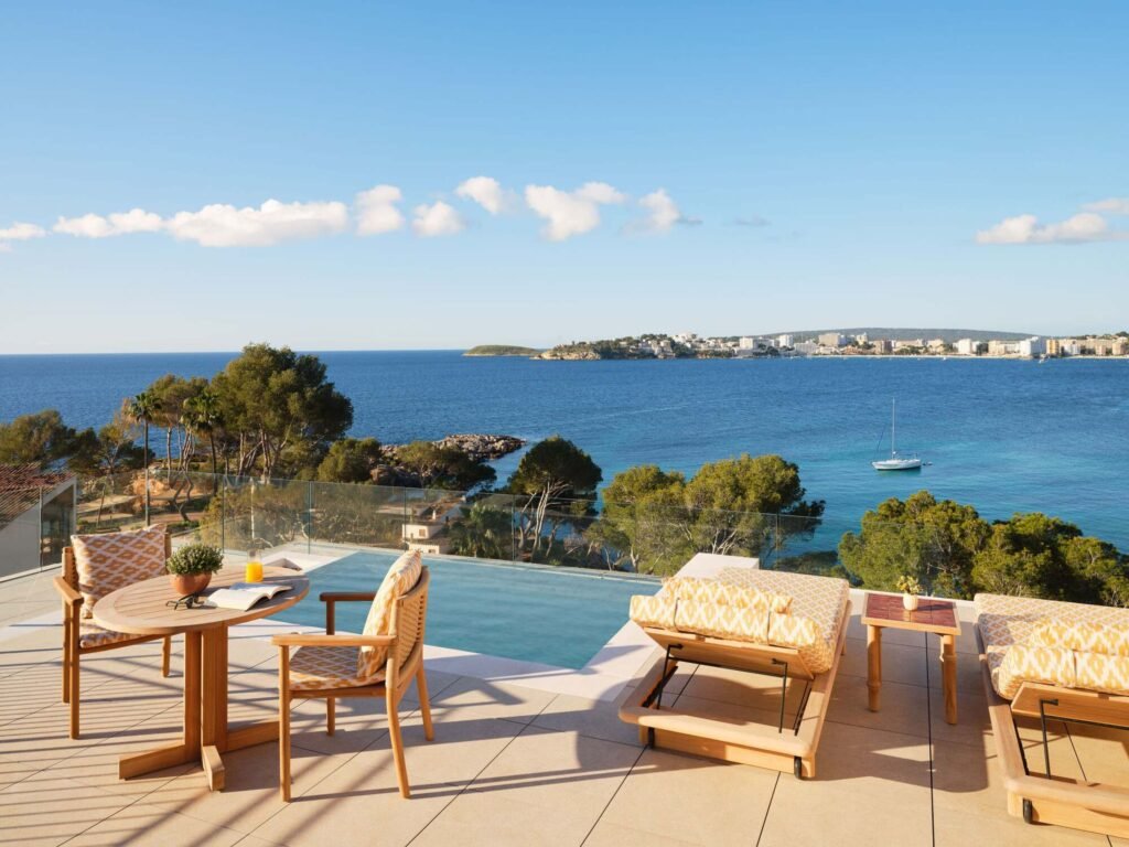 Rooftop suite private pool at Mandarin Oriental Punta Negra overlooking the Mediterranean