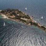 The Pastis King's Island Is Back — With France's First Dive Centre Reborn Aerial view of Zannier Île de Bendor private island off Bandol on the French Riviera