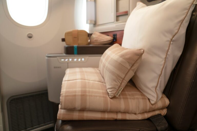 Alaska Airlines Goes Long-Haul: 34 Suites on the New Seattle–London Dreamliner Alaska Airlines Boeing 787-9 international business class suite with sliding privacy door