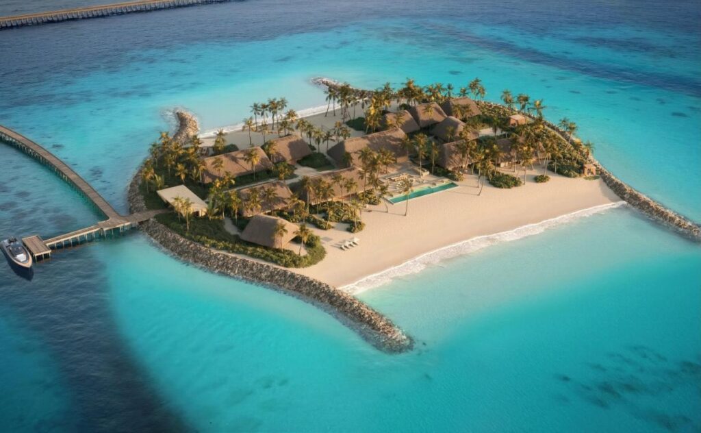 Amanolu Maldives private island residence with pool and berth, Vaavu Atoll