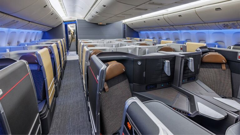 American's Flagship First Has an Expiry Date: 19 November 2026 American Airlines Flagship First is replaced by this Flagship Suite business class seat with a privacy door on the retrofitted Boeing 777-300ER