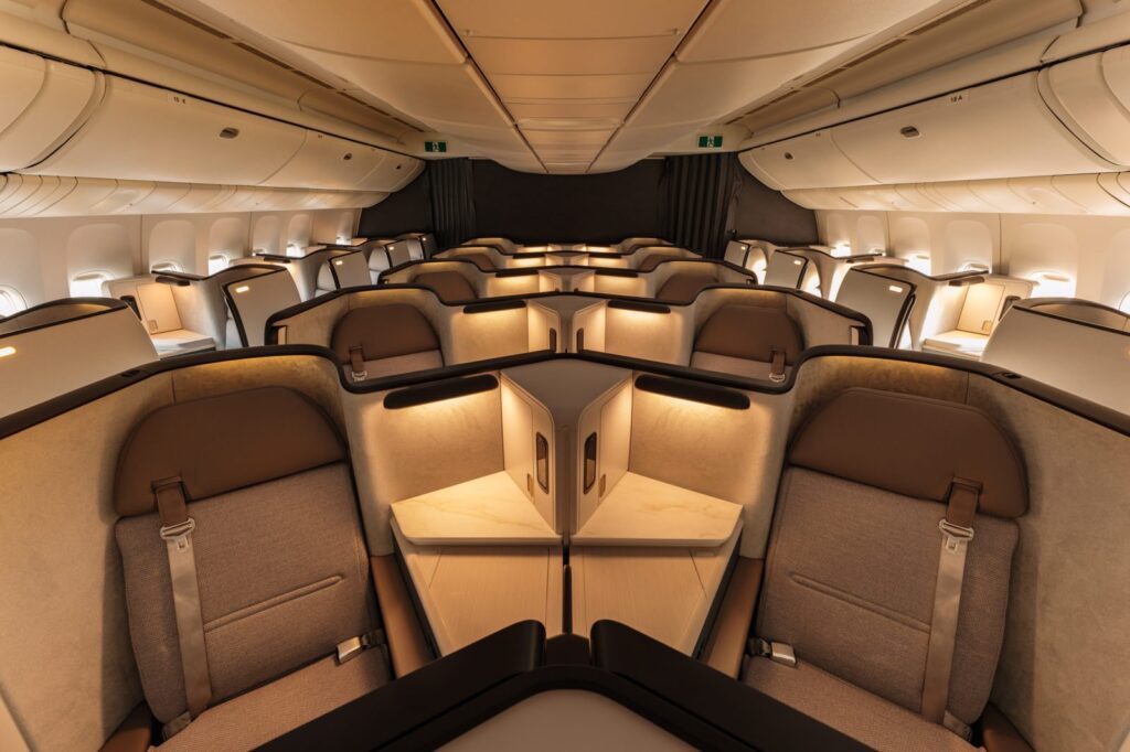 Cathay Pacific Aria Suite business class suite on the retrofitted Boeing 777-300ER