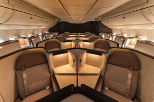 Cathay Pacific Aria Suite business class suite on the retrofitted Boeing 777-300ER
