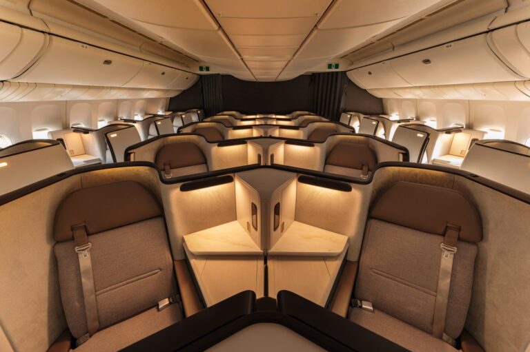 Cathay's Aria Suite Reaches Los Angeles — Where the Doored Business Class Flies Now Cathay Pacific Aria Suite business class suite on the retrofitted Boeing 777-300ER