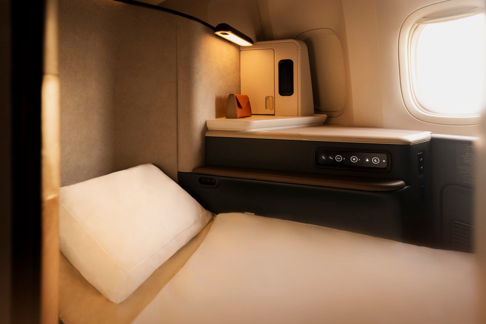Cathay Pacific Aria Suite business class suite with its 24-inch 4K screen