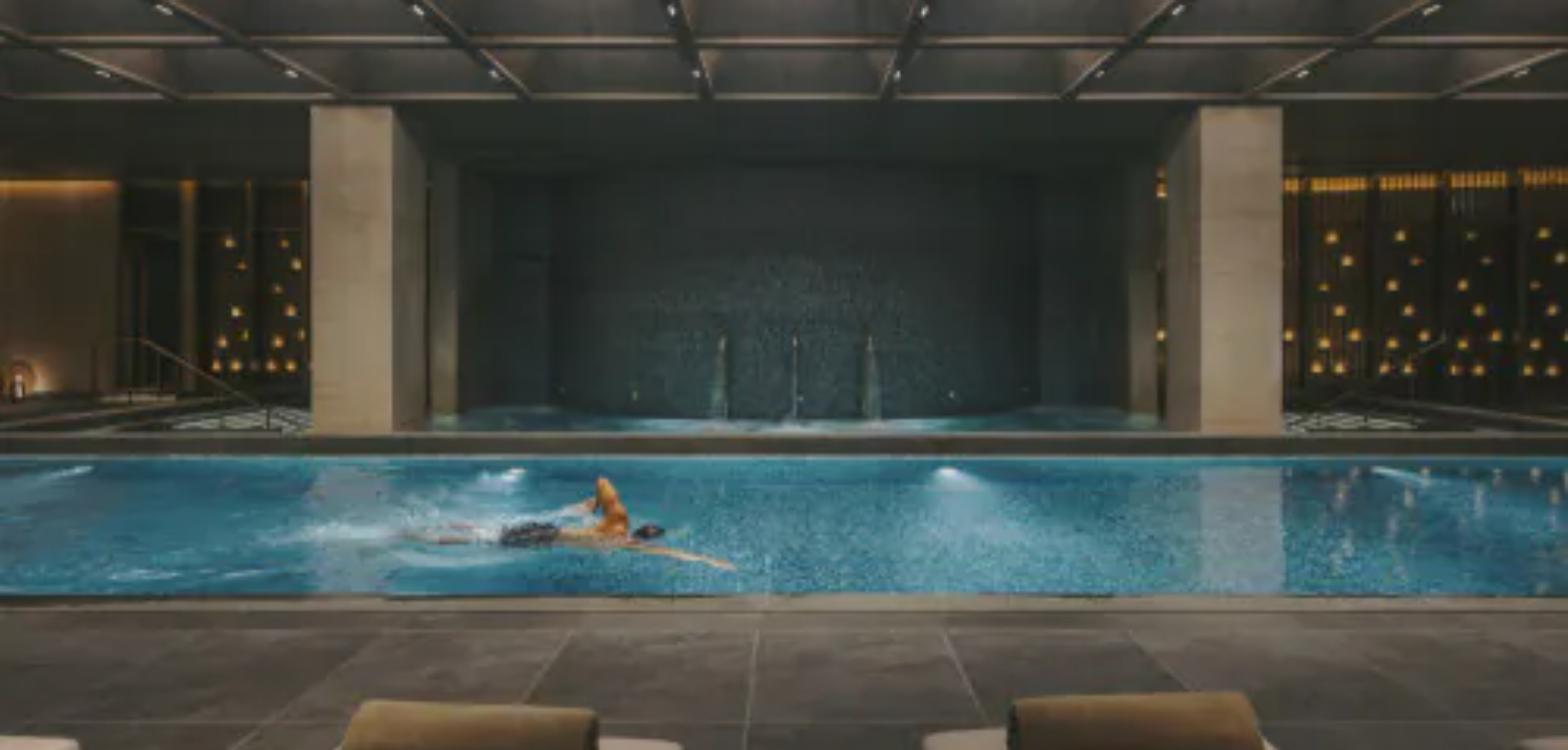 The lap pool inside the 38,000 sq ft Cirua Spa at Fairmont Hanoi