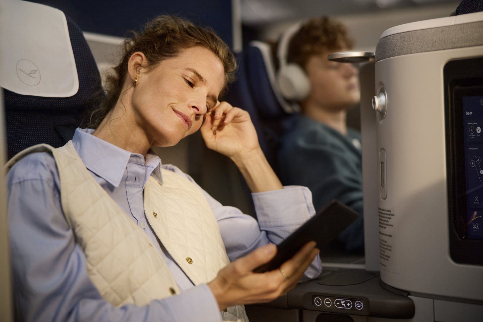 Lufthansa Allegris Business Class double seat for two passengers travelling together