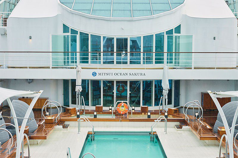 Mitsui Ocean Sakura Grand Pool area on deck