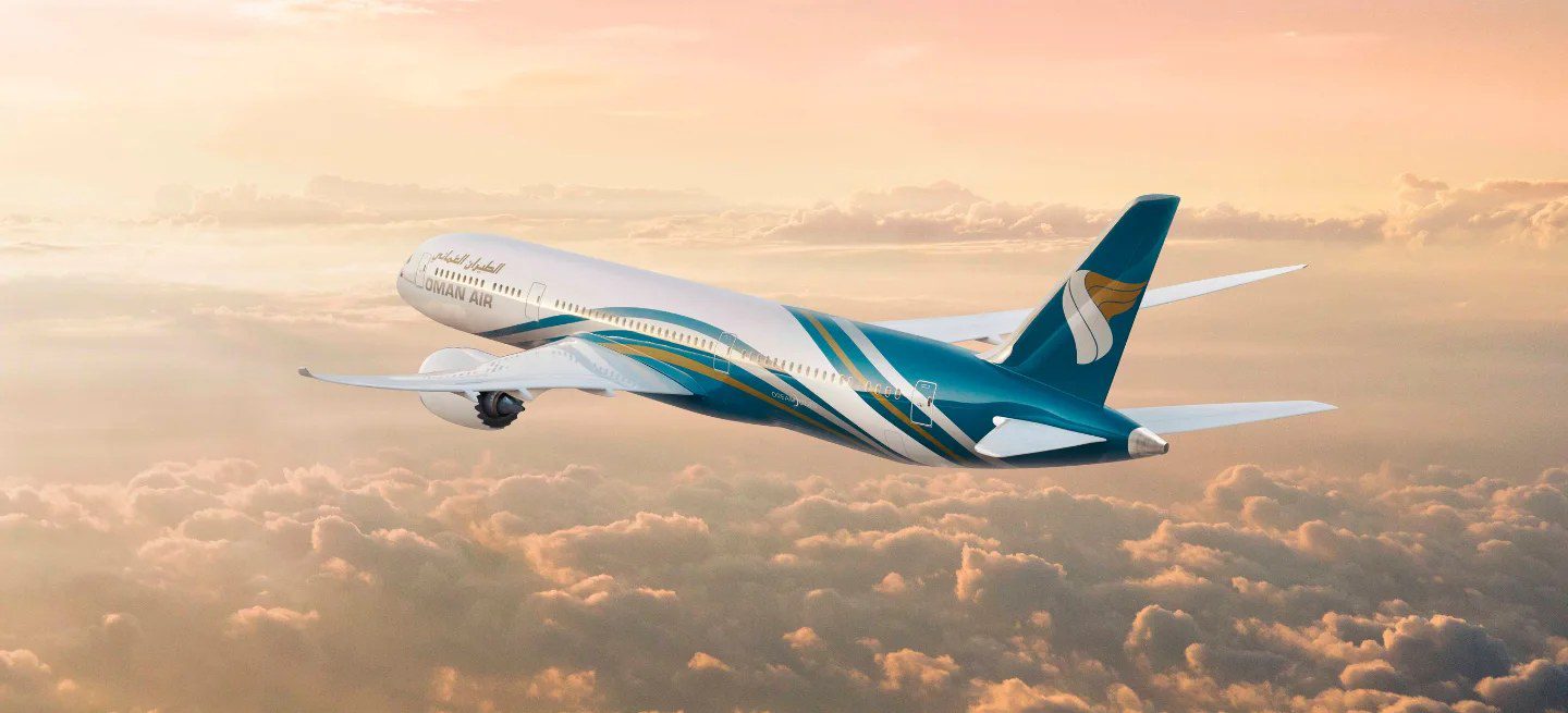 Oman Air aircraft image from the oneworld press release announcing the airline joining the alliance