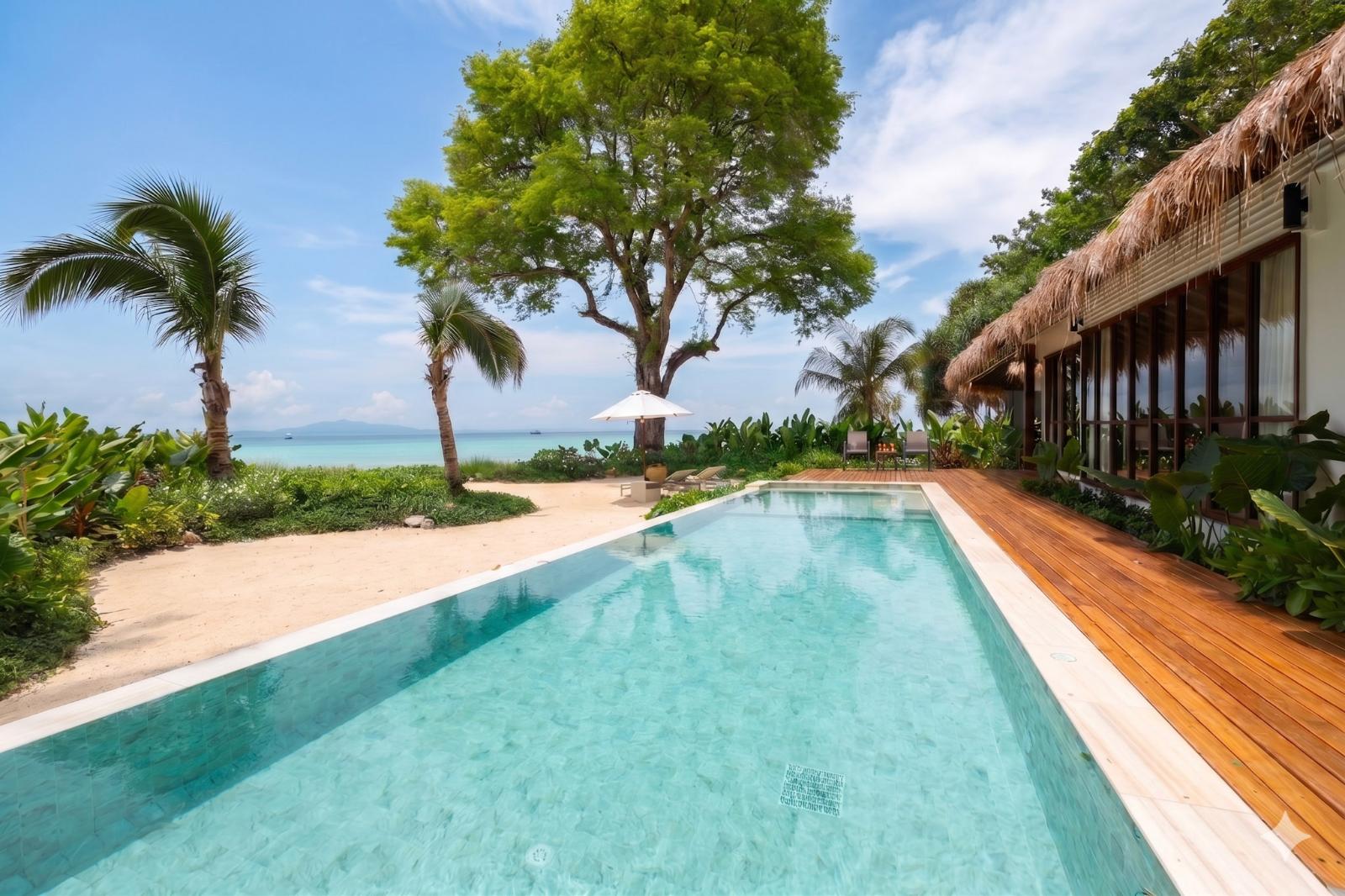 Outrigger Phi Phi Island Resort beachfront pool villa, Thailand