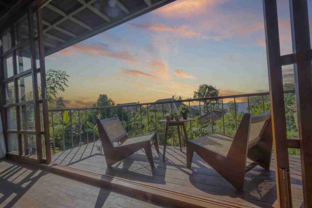 The Nest, an architect-designed treehouse villa on stilts above the sea in Lovina