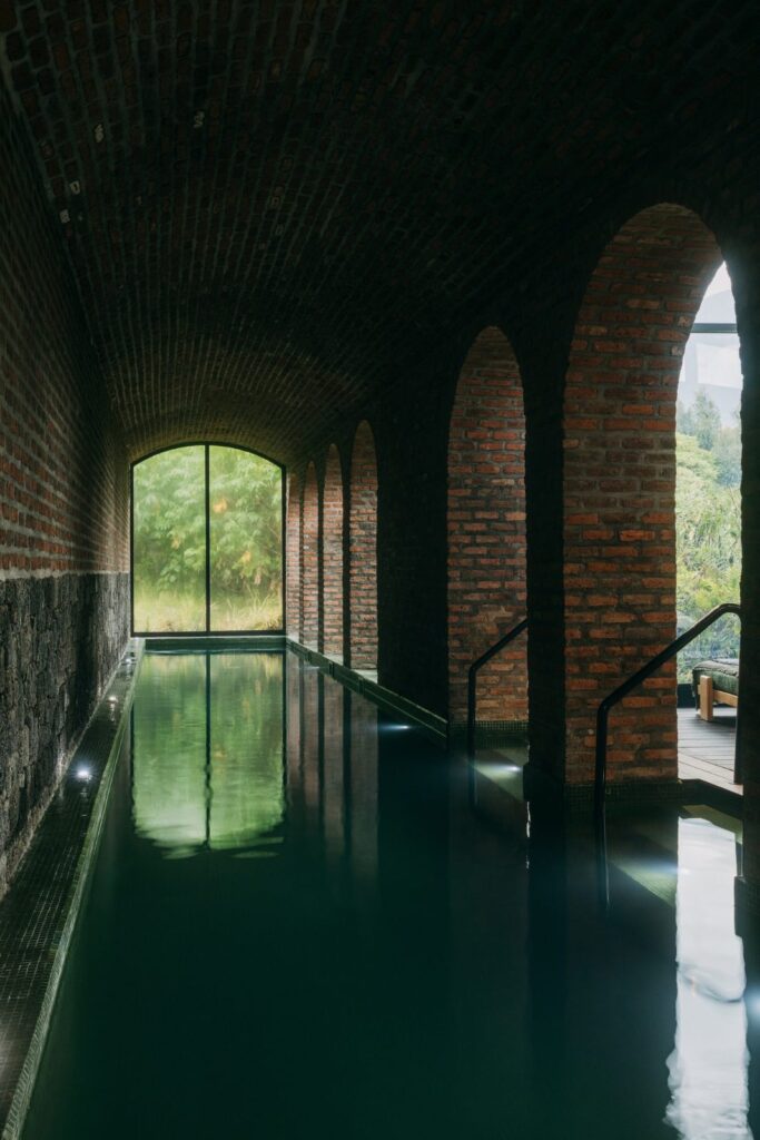 The Sanctuary at Wilderness Bisate heated saltwater indoor lap pool