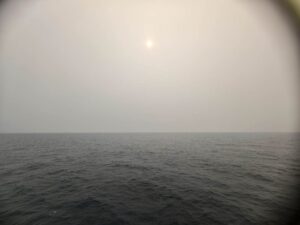 Grey haze over the Banda Sea, October 2026