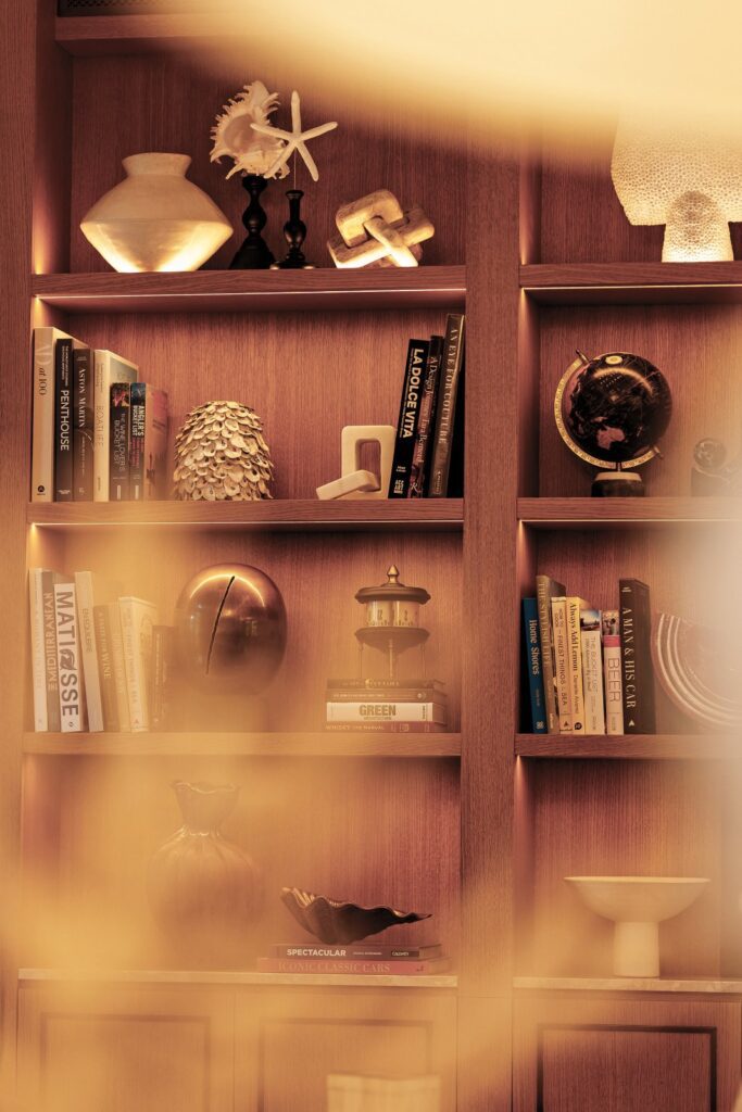 The library at The Bristol Bol boutique hotel on Brac island