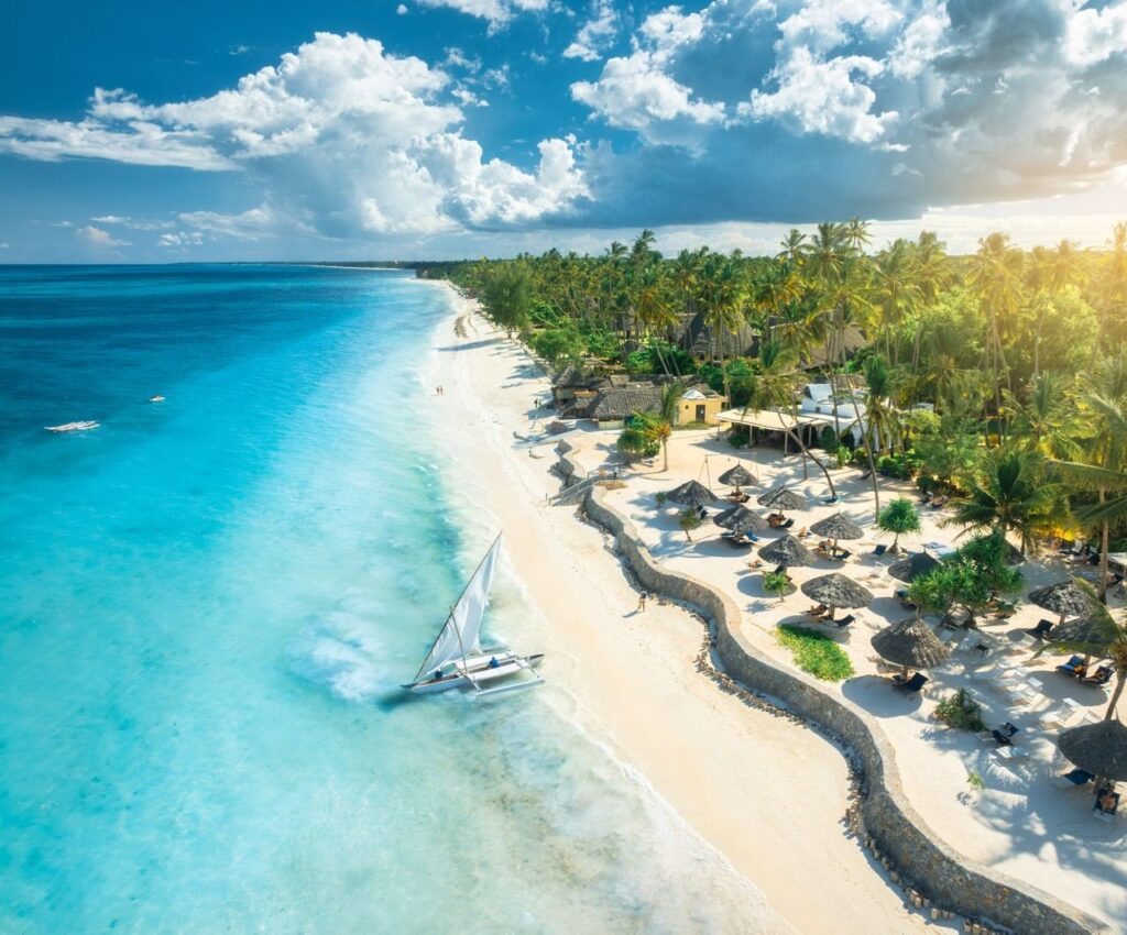 Zanzibar beach, a new British Airways destination from London Gatwick