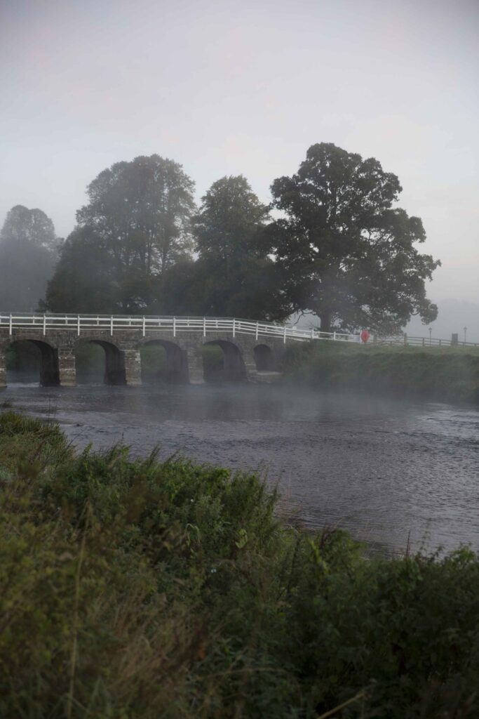 Stone bridge over the river on the Mount Juliet Estate grounds, Kilkenny