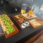 Lunch buffet platters on Scubaspa Zen