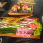 Sashimi and starters on the Scubaspa Zen buffet