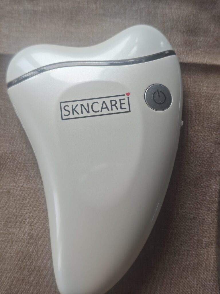 Electric gua sha used for facials in the Scubaspa Zen spa