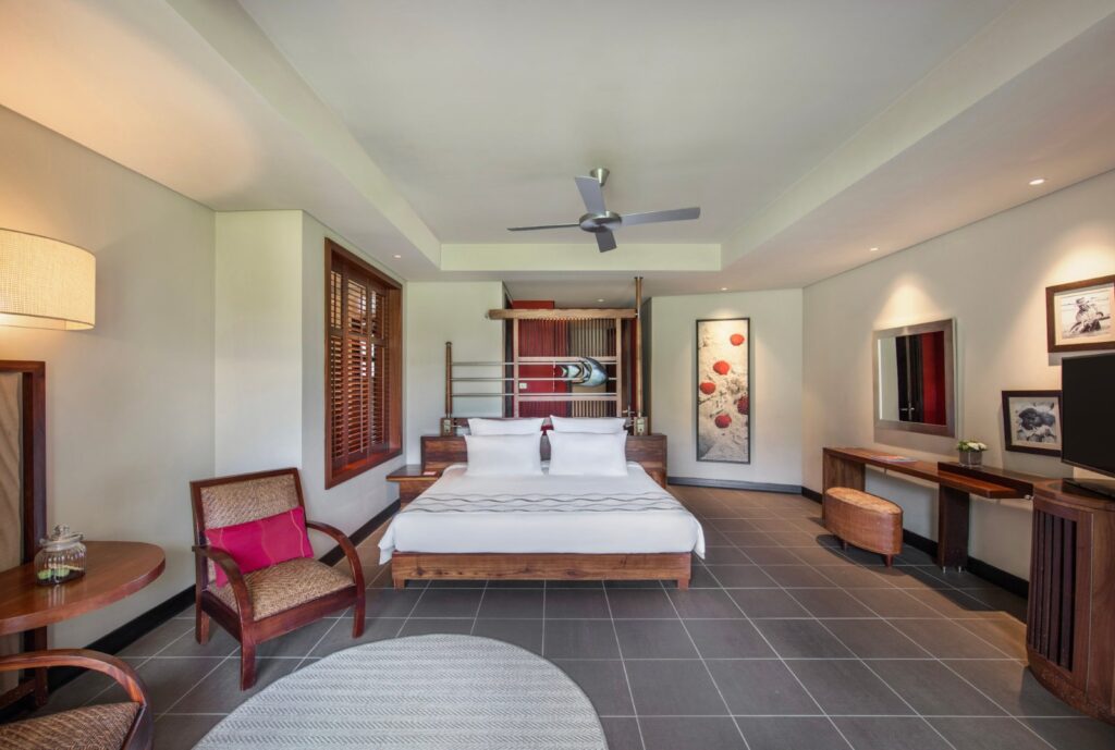 Suite bedroom at Trou aux Biches Beachcomber Golf Resort & Spa