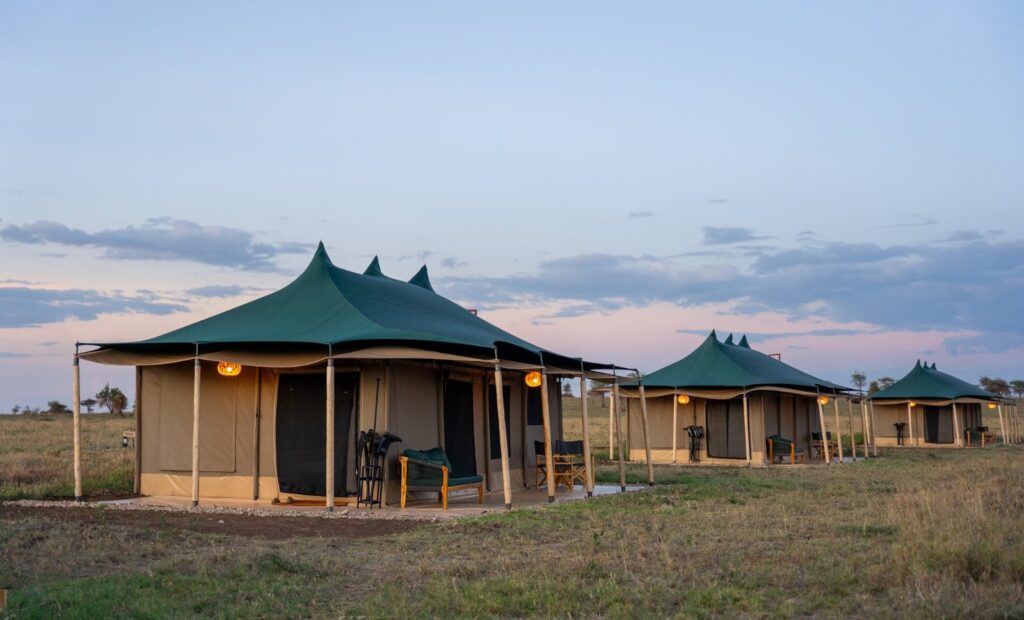 Exterior of a guest tent at Wild Wakati Camp, Serengeti